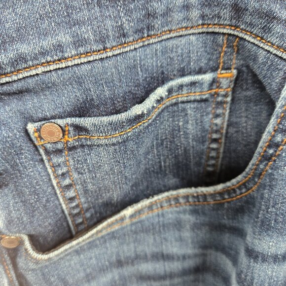 Seven 7 For all Mankind Blue The Straight Malibu Jeans Waist 40 - Picture 3 of 16